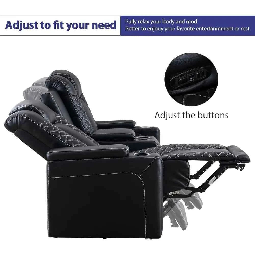 Luxury Electric Power Recliner Set™ – Ultimate Comfort, Modern Design