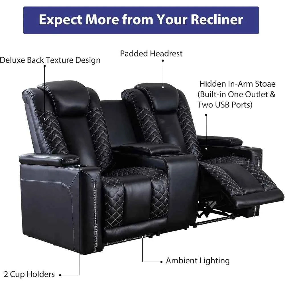 Luxury Electric Power Recliner Set™ – Ultimate Comfort, Modern Design