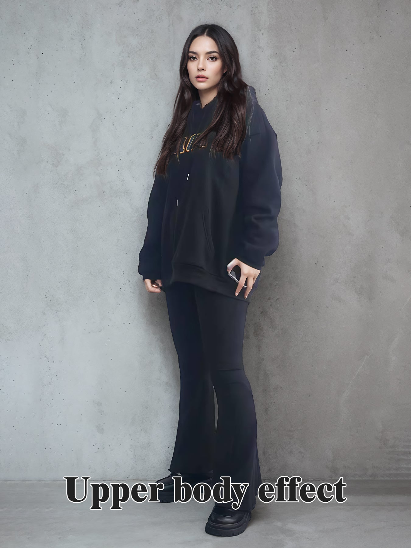 Unisex Printed Long Sleeve Hoodie