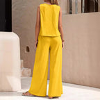 Elegance Casual Two-Piece Pants Set