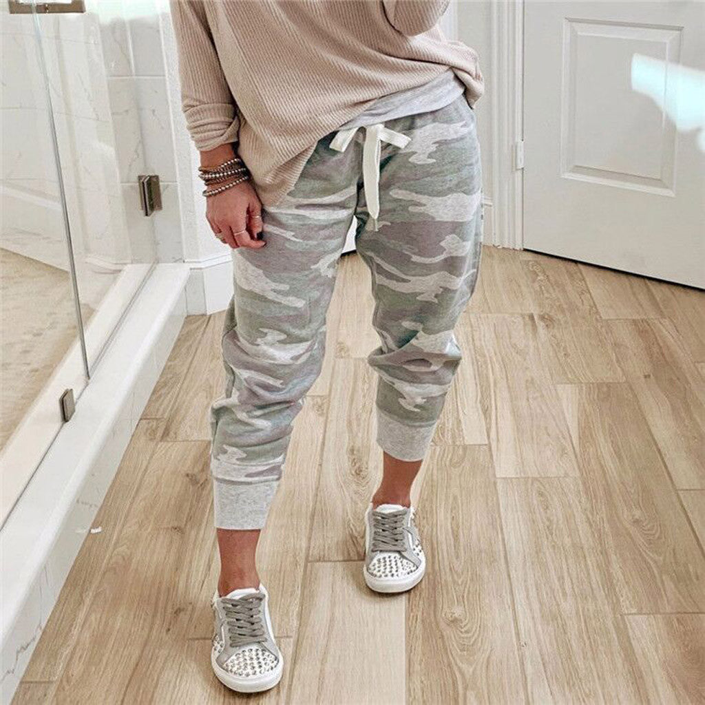 Camo Drawstring Joggers