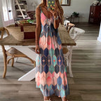 Printed Camisole Maxi Dress