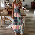 Printed Camisole Maxi Dress