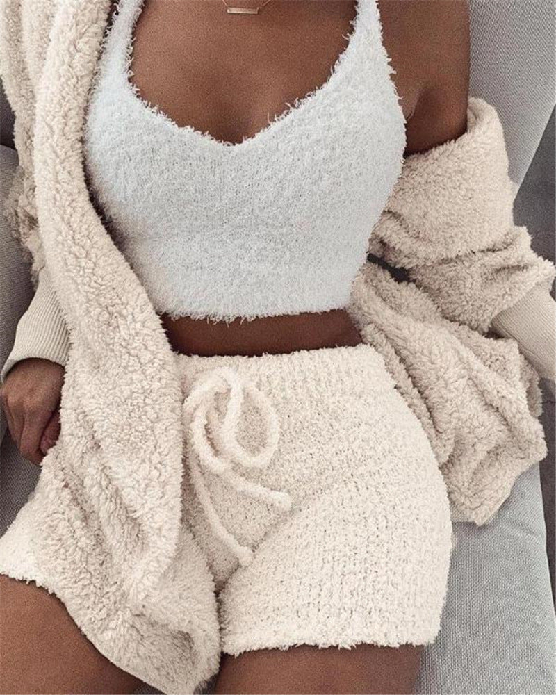 Women’s 3-Piece Lounge PJ & Shorts Set