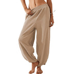 Wide-Leg Casual Pants with Pockets