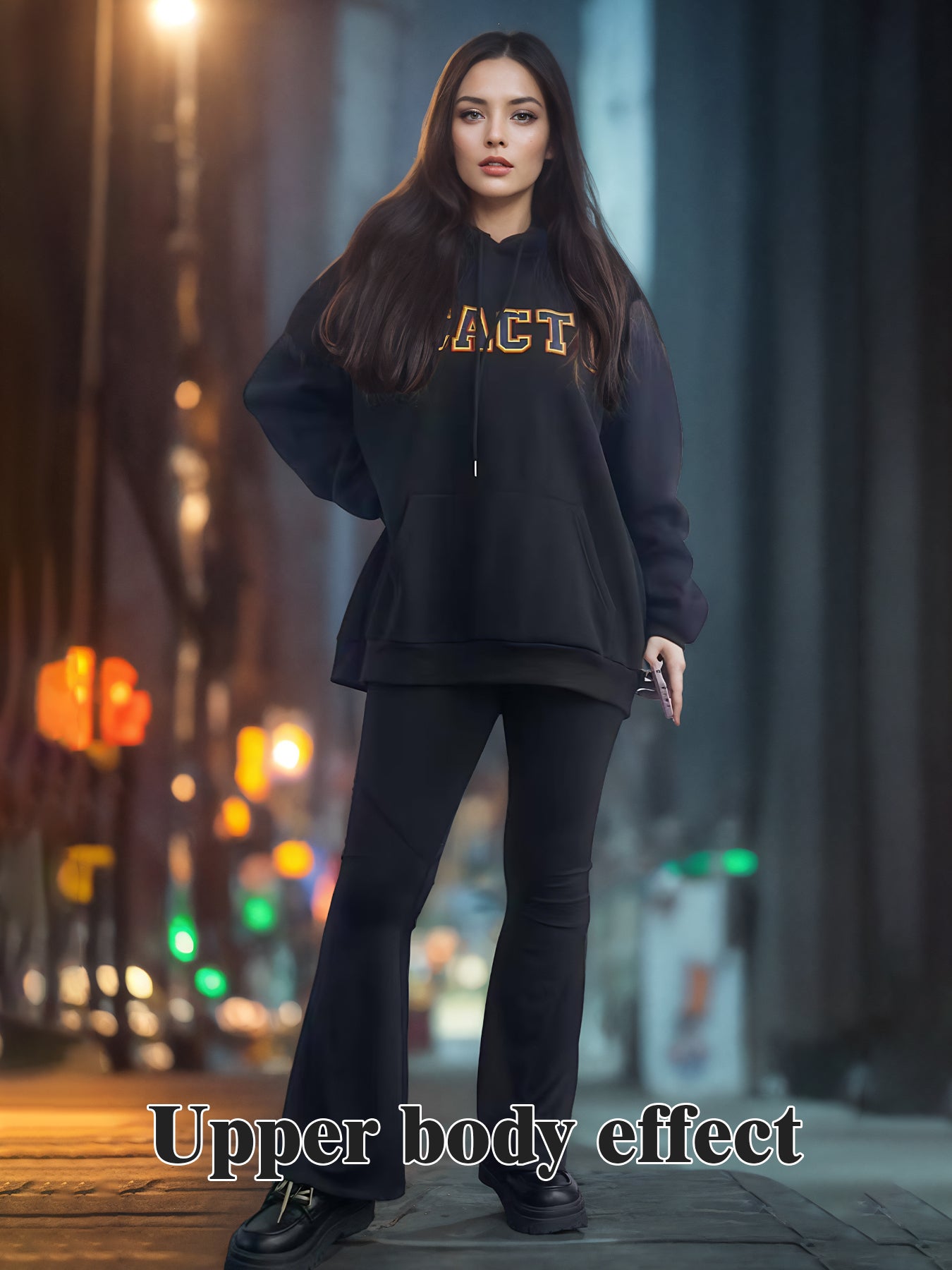 Unisex Printed Long Sleeve Hoodie