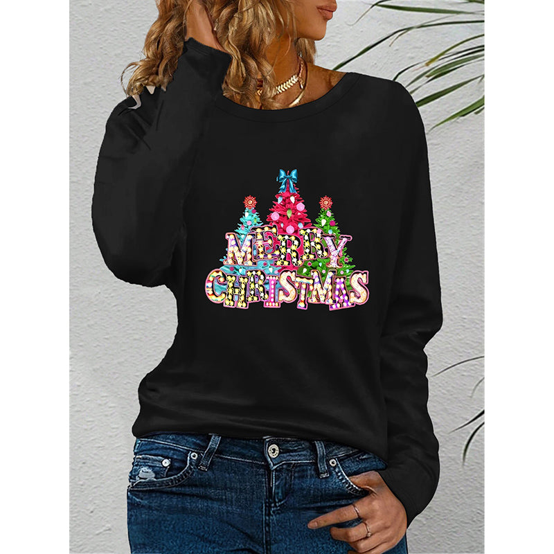 Women’s Christmas Graphic Long Sleeve Tee