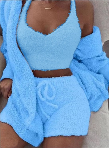 Women’s 3-Piece Lounge PJ & Shorts Set