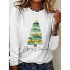 Women’s Christmas Graphic Long Sleeve Tee