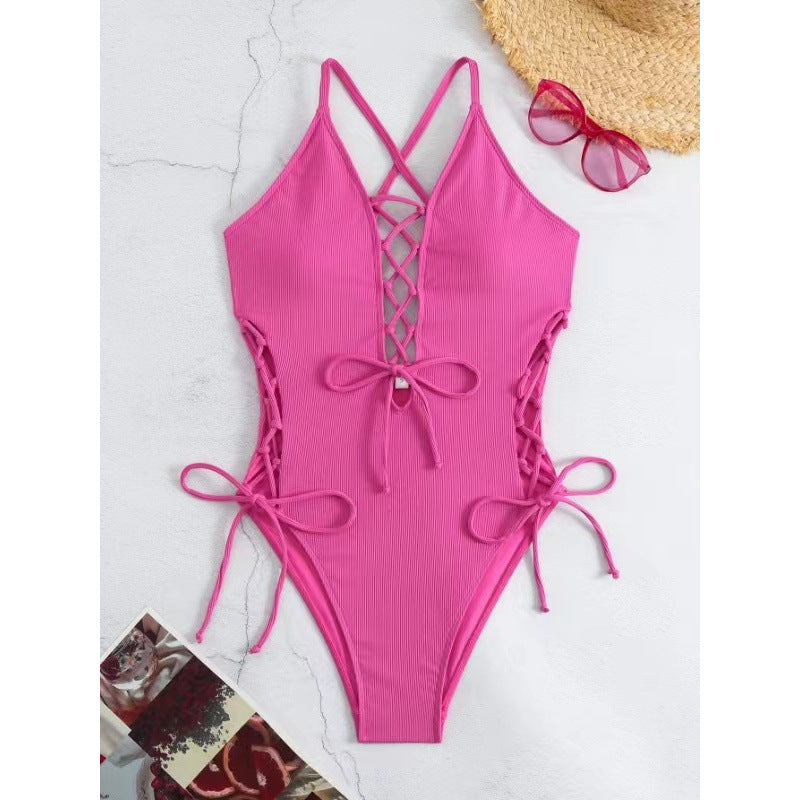 Women’s Backless One-Piece Swimsuit