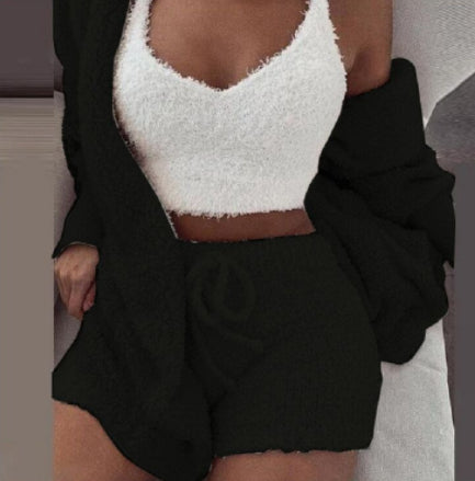 Women’s 3-Piece Lounge PJ & Shorts Set