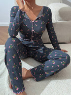Printed Homewear Two-Piece Set