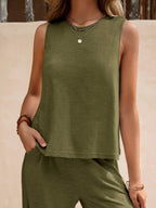 Elegance Casual Two-Piece Pants Set