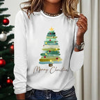 Women’s Christmas Graphic Long Sleeve Tee