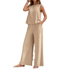 Elegance Casual Two-Piece Pants Set
