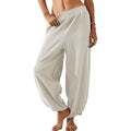 Wide-Leg Casual Pants with Pockets