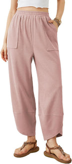 Wide-Leg Casual Pants with Pockets