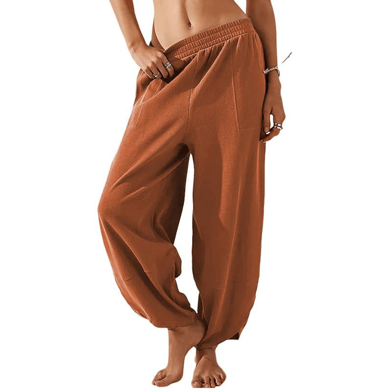 Wide-Leg Casual Pants with Pockets