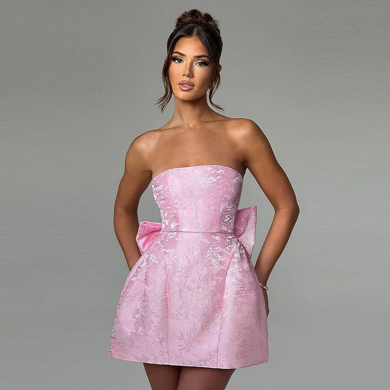 Strapless Bow Dress