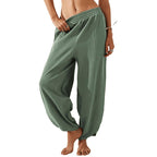 Wide-Leg Casual Pants with Pockets