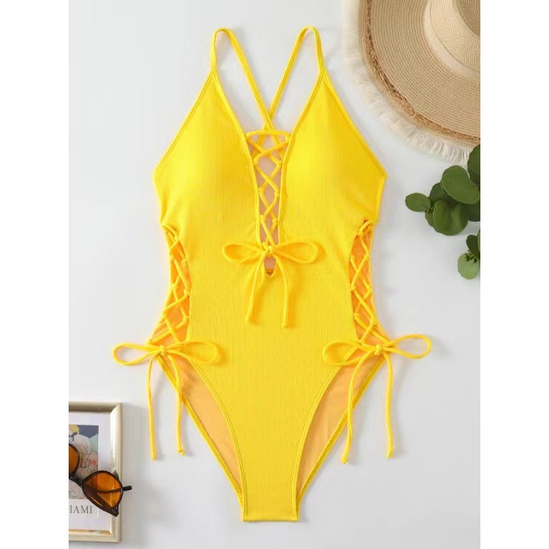 Women’s Backless One-Piece Swimsuit
