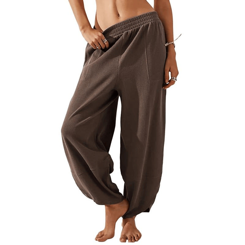 Wide-Leg Casual Pants with Pockets