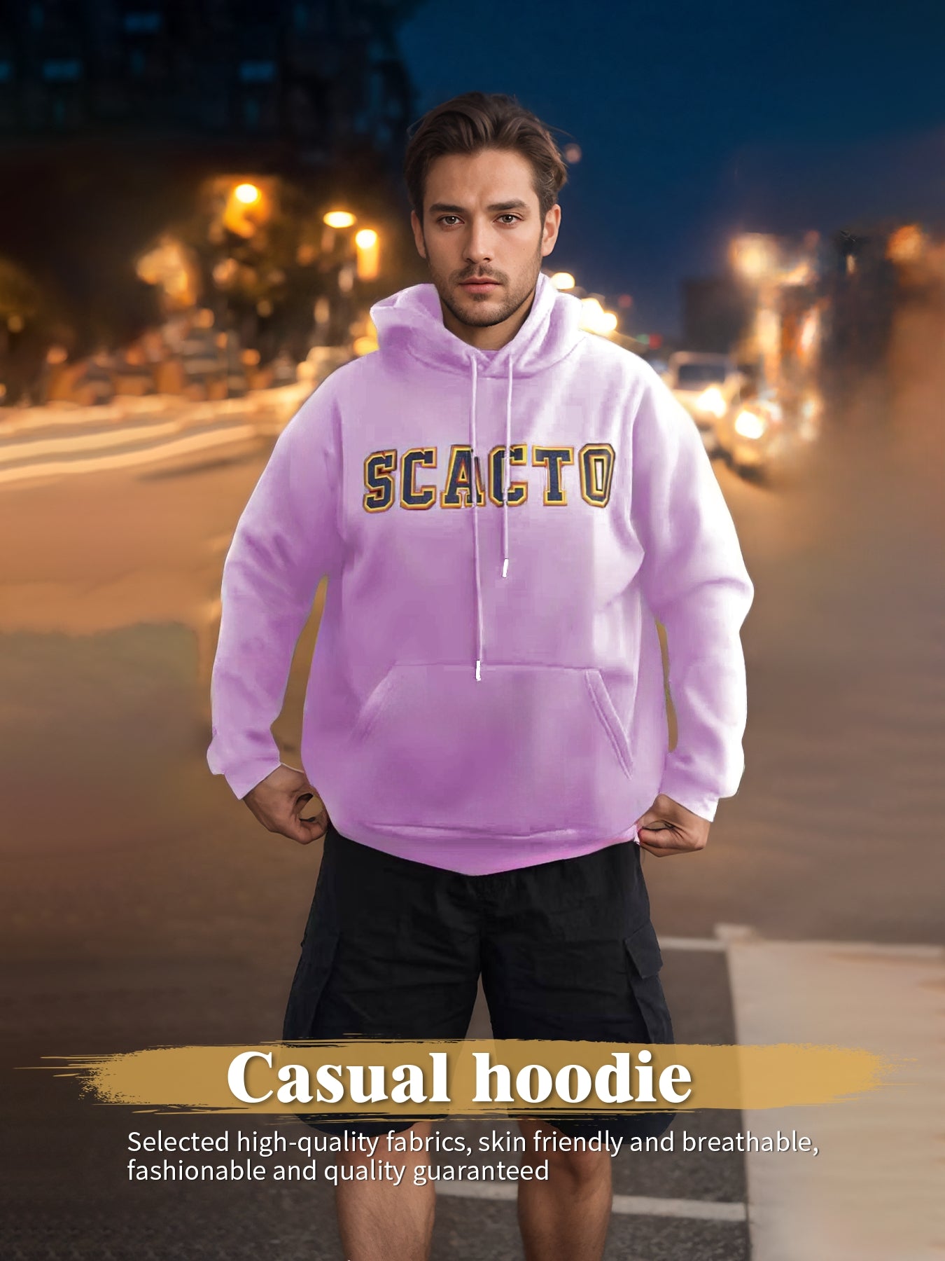 Unisex Printed Long Sleeve Hoodie