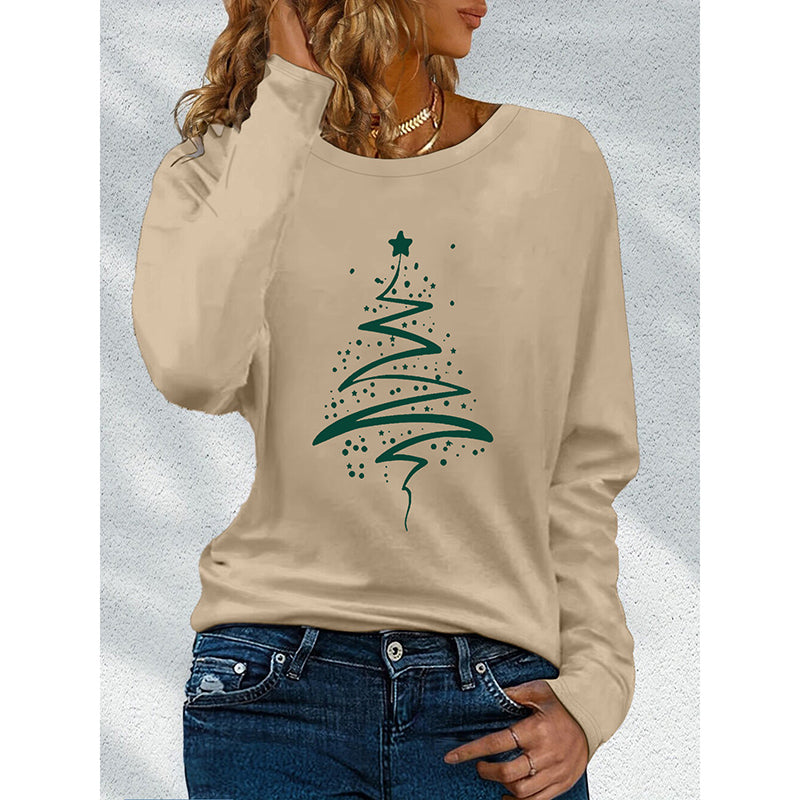 Women’s Christmas Graphic Long Sleeve Tee