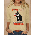 Women’s Casual Long Sleeve Graphic T-Shirt