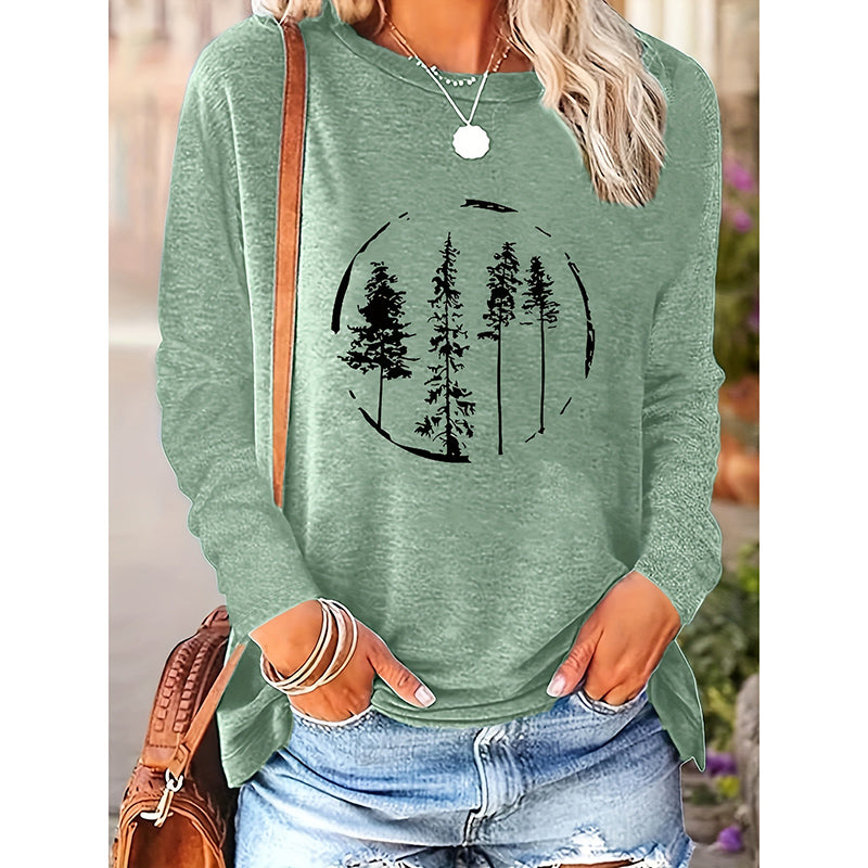 Women’s Christmas Graphic Long Sleeve Tee