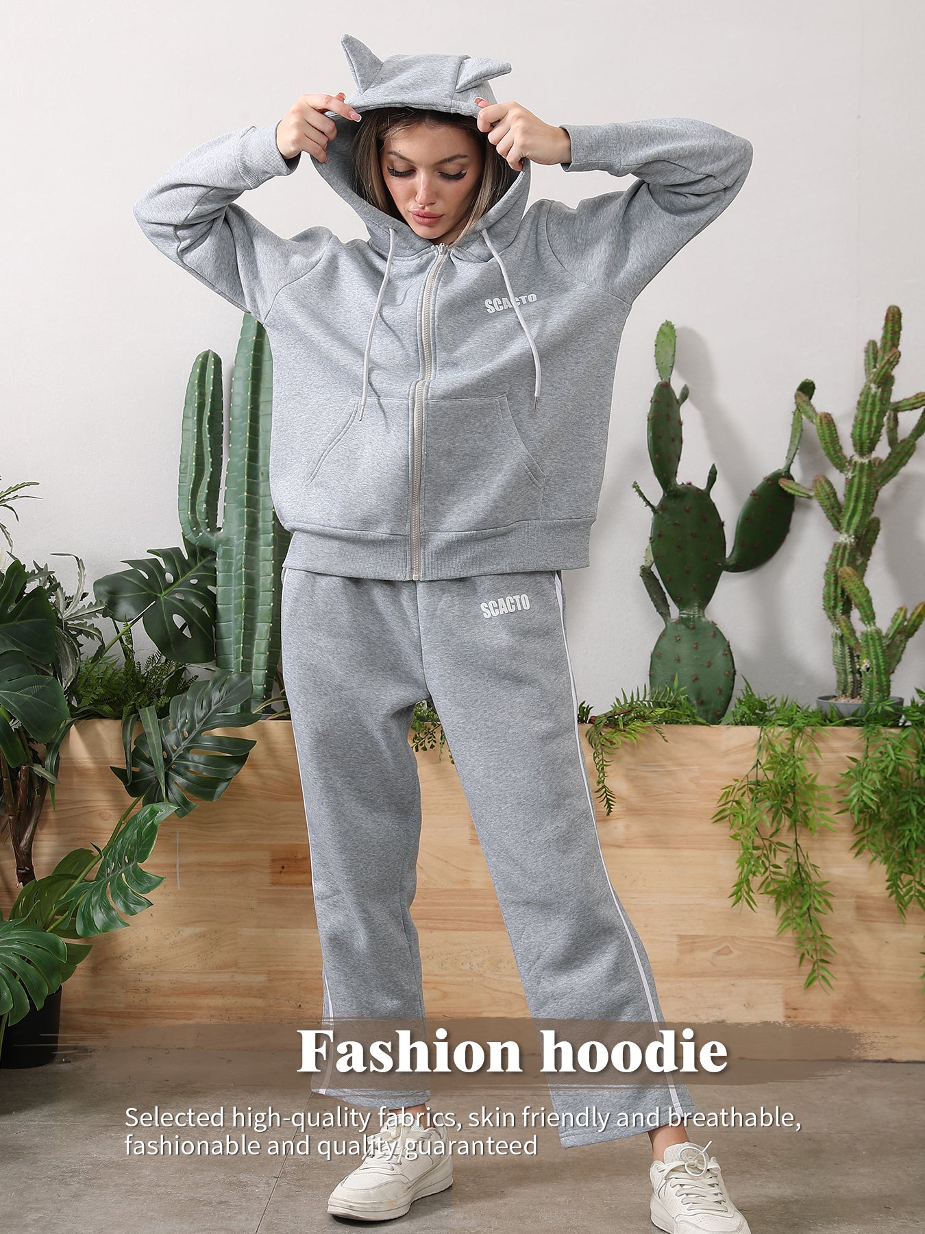 Long Sleeve Hoodie Set
